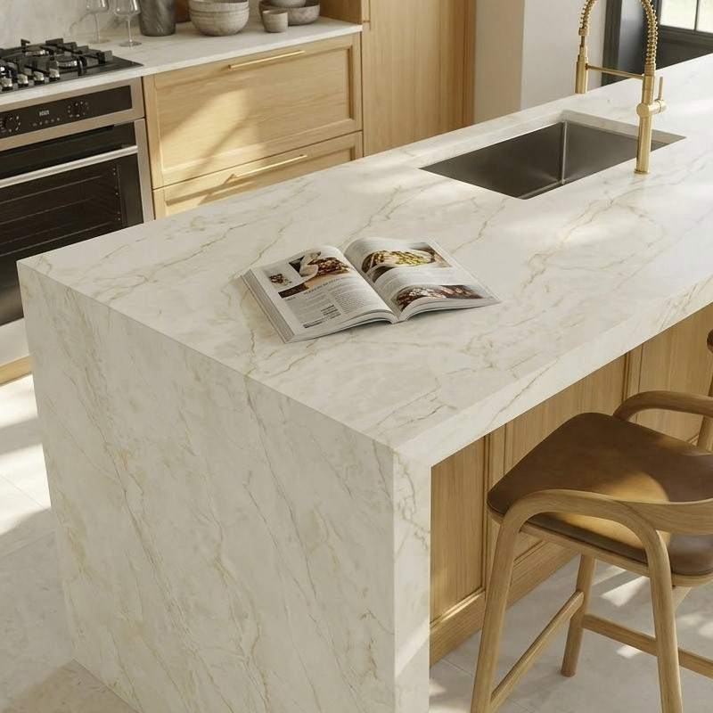 Plan de travail sur mesure en céramique Dekton® Thala